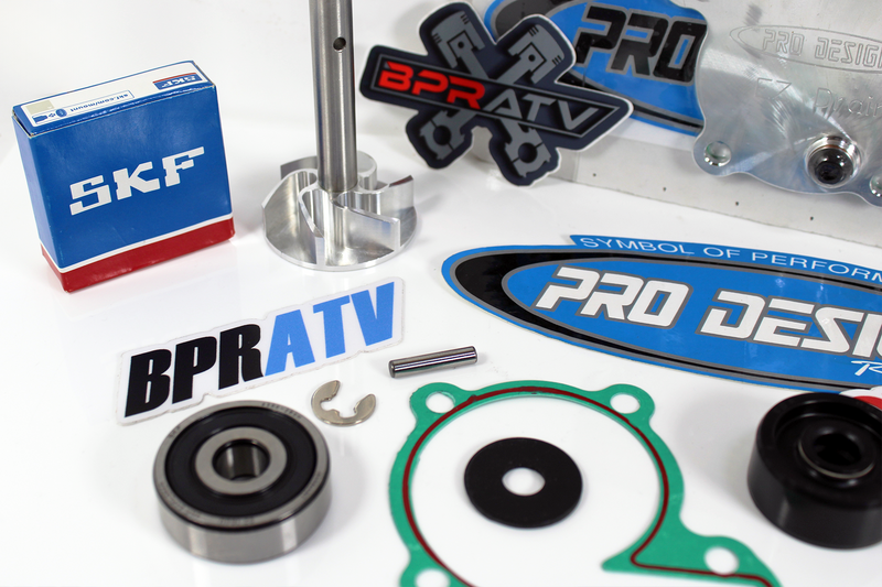 BPRATV Banshee Pro Design Billet EZ Drain Water Pump Cover Impeller Rebuild Kit
