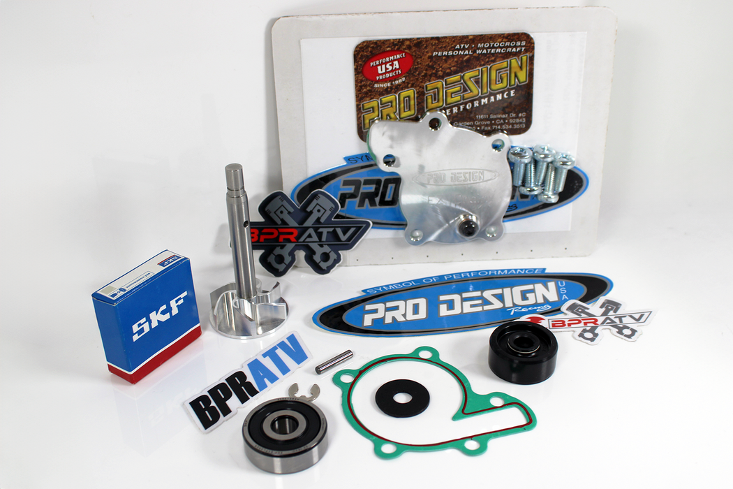 Banshee Pro Design Billet E-Z Drain Cover Water Pump Rebuild & Upgraded Impeller