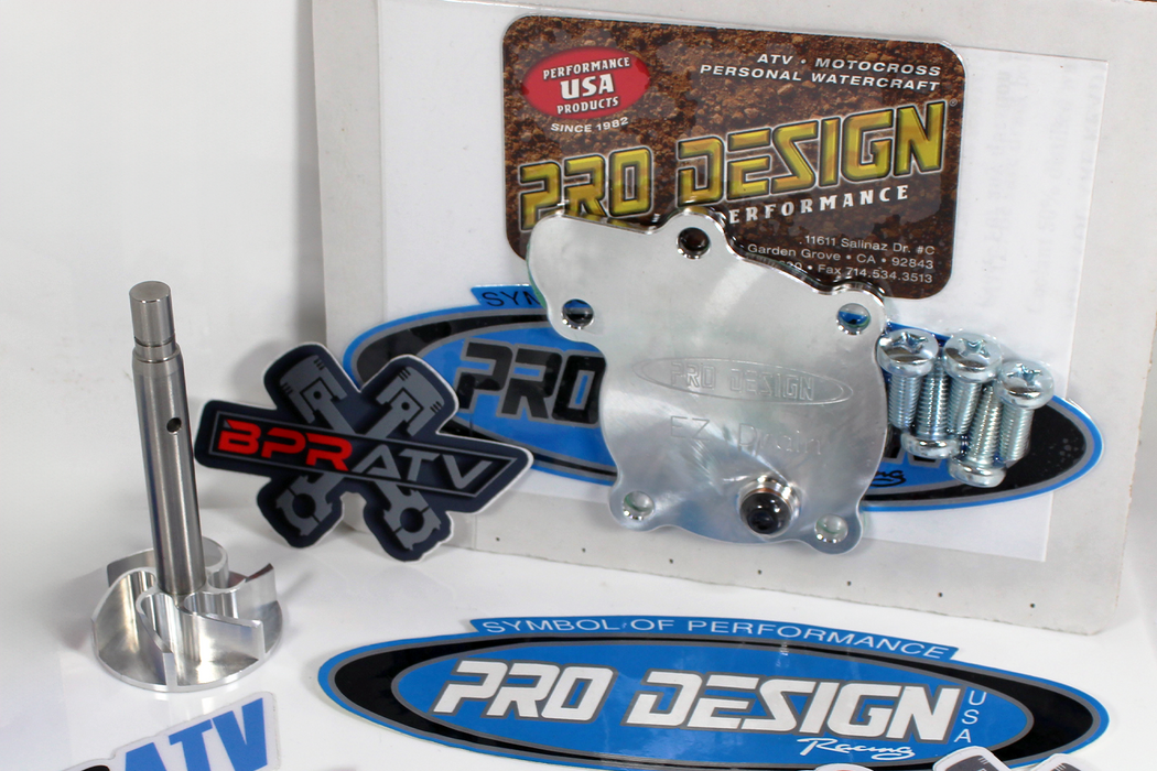 Banshee Pro Design Billet E-Z Drain Cover Water Pump Rebuild & Upgraded Impeller