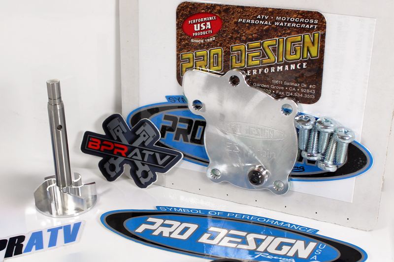 Banshee Pro Design Billet Aluminum EZ Drain Water Pump Cover BPRATV CNC Impeller