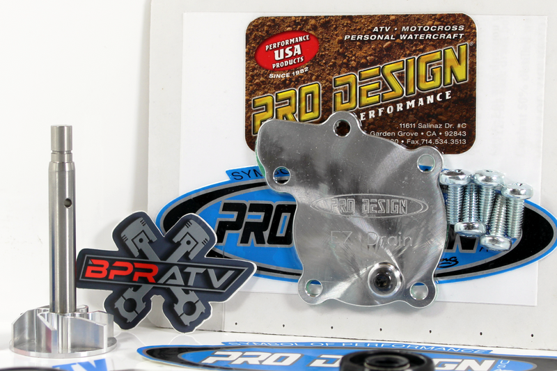 Banshee Pro Design Billet Aluminum EZ Drain Water Pump Cover BPRATV CNC Impeller