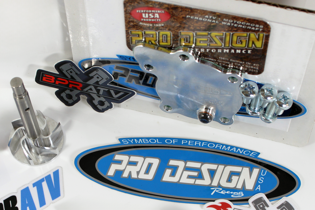 Banshee Pro Design Billet E-Z Drain Cover Water Pump Rebuild & Upgraded Impeller