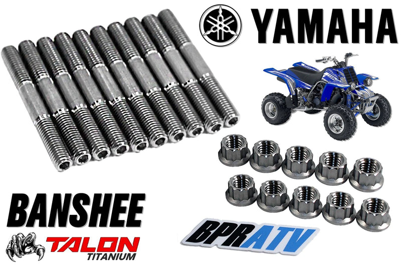 Strongest Stock Banshee Head Ti Head Studs Full Complete TITANIUM Stud Bolts Kit