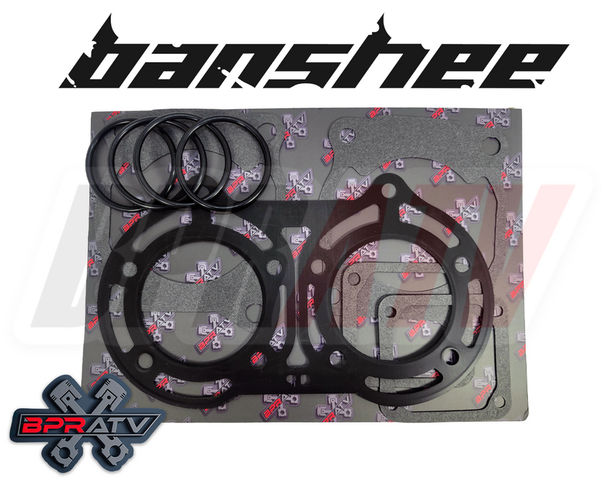 Banshee 64mm Stock Bore 4mil STROKER Wiseco Pistons Bearings Top End Gaskets Kit