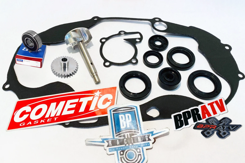 New Yamaha Banshee Water Pump Rebuild Kit Billet Impeller & Gear Cometic Gaskets