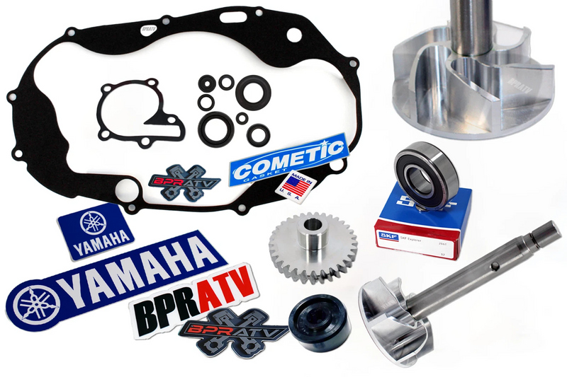 Banshee Clutch Side Water Pump Rebuild Kit Billet Impeller Gear Bearing +Gaskets