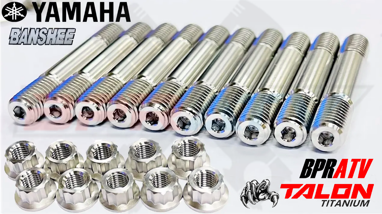 Pro Design Cool Head Studs TITANIUM Banshee PD300A Cylinder Head Ti Stud Nut Kit