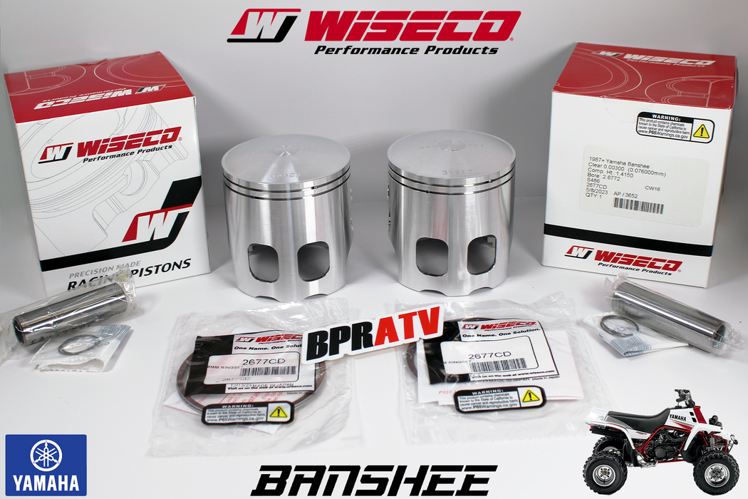 Banshee Athena Big Bore Wiseco Pistons 573M06800 421 Stroker Forged Piston Set