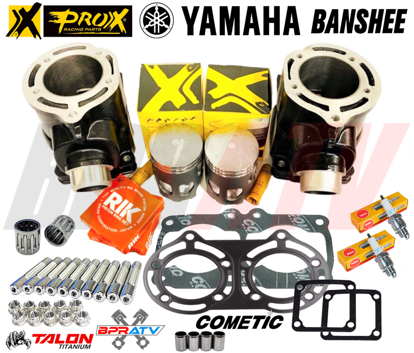 Best Banshee 350 Top End Rebuild Kit Stock OEM Bore Tuned Cylinders Pistons Set