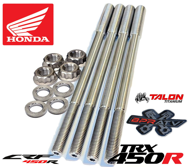 Honda TRX450R 94mm Wiseco 14:1 Cometic Titanium Studs Top End Rebuild Kit '04-05