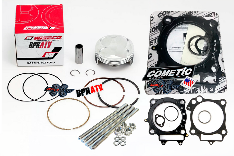 Honda TRX450R 04 05 Wiseco 94mm 14:1 Piston Titanium Stud Kit Cometic Gasket Set