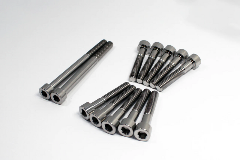 Best RZR XP 900 1000 Ti Exhaust Bolts Titanium Head Pipe Manifold Bolt Kit Set 6