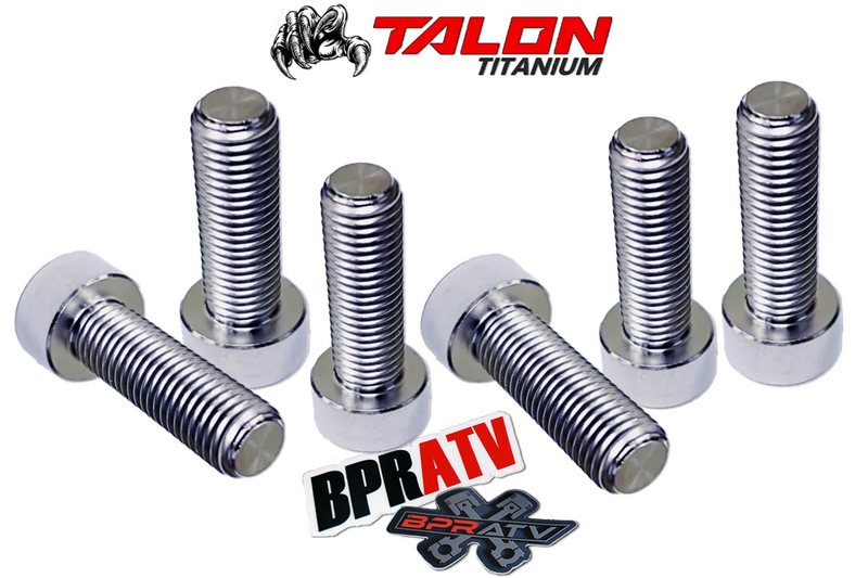 Best RZR XP 900 1000 Ti Exhaust Bolts Titanium Head Pipe Manifold Bolt Kit Set 6