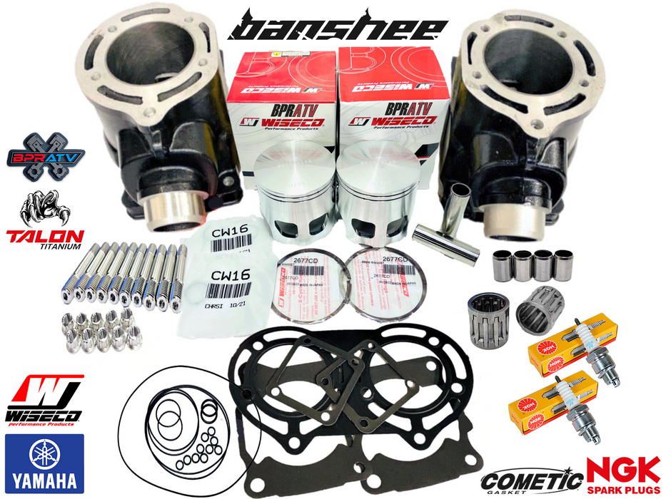 Best Yamaha Banshee Rebuild Top End Tuned Cylinders Wiseco Upper Assembly Kit BP