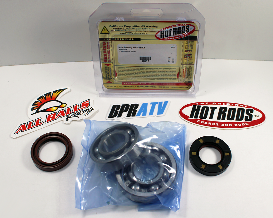 Yamaha Blaster 200 YFS200 YFS 200 Hot Rods Main Crank Bearing and Seal Kit K017