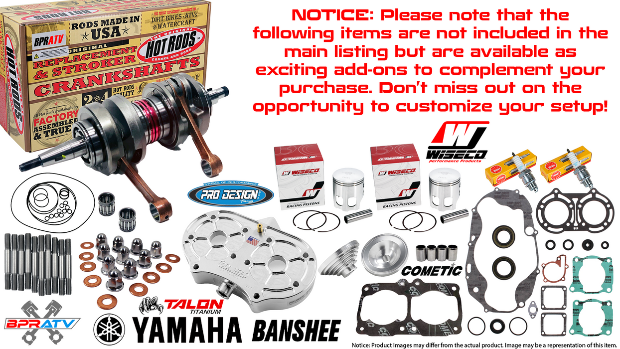 Yamaha Banshee CPI CHEETAH SUPERCUB 521cc 72mm +10mil Wiseco Pistons Top End Kit