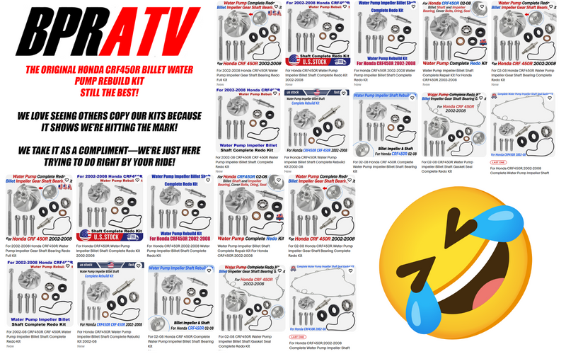 Best CRF450R CRF 450R Water Pump Impeller Billet Gear & Shaft Complete Redo Kit!
