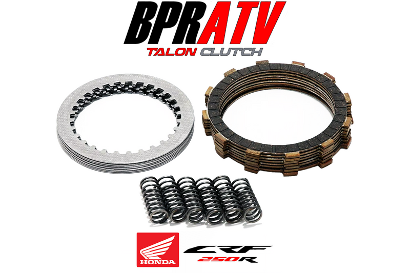 BPRATV Honda CRF250R Heavy Duty Steel Plates Fibers Springs Clutch Kit 2004-2009