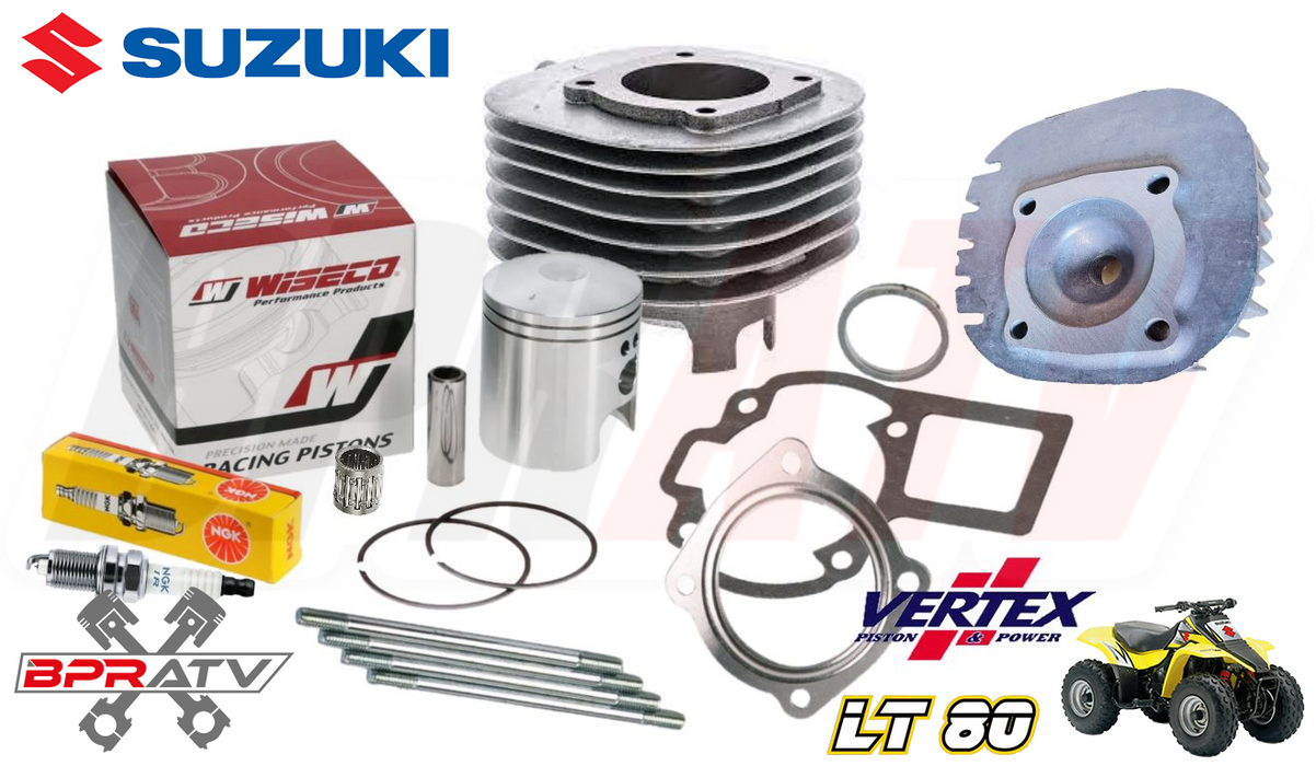 BEST Suzuki LT80 LT-80 Top End Rebuild Kit QuadSport 80 Cylinder Head Assembly