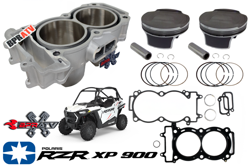 BPRATV Polaris RZR 900 XP XP 4 93mm Cylinder Pistons Top End Rebuild Kit '11-14