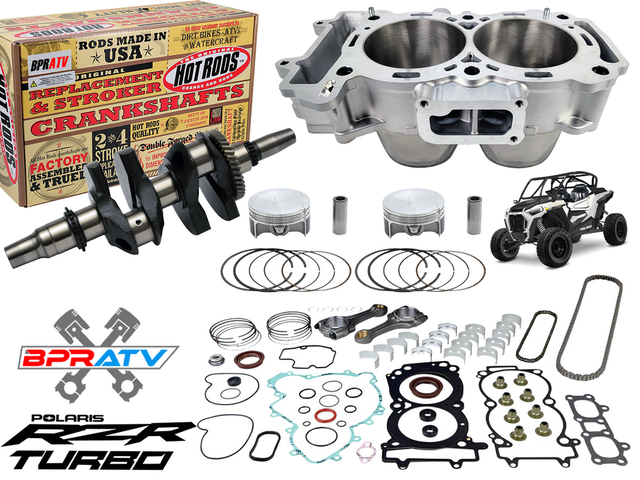 18-21 Polaris RZR XP TURBO Complete Engine Rebuild Kit Crank Cylinder Piston Set