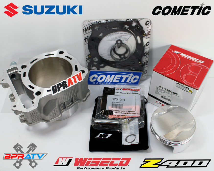 Suzuki LTZ400 LTZ 400 Cylinder Wiseco Piston Gasket Big Bore Top End Rebuild Kit