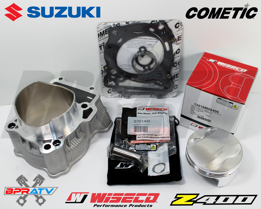 Suzuki LTZ400 LTZ 400 Cylinder Wiseco Piston Gasket Big Bore Top End Rebuild Kit