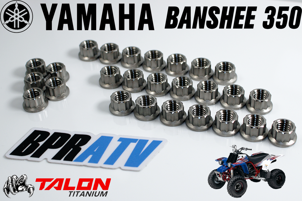 Banshee 443 465 CUB TITANIUM Nuts Stud Nut Kit Crank Case Cylinder Head Nuts Set