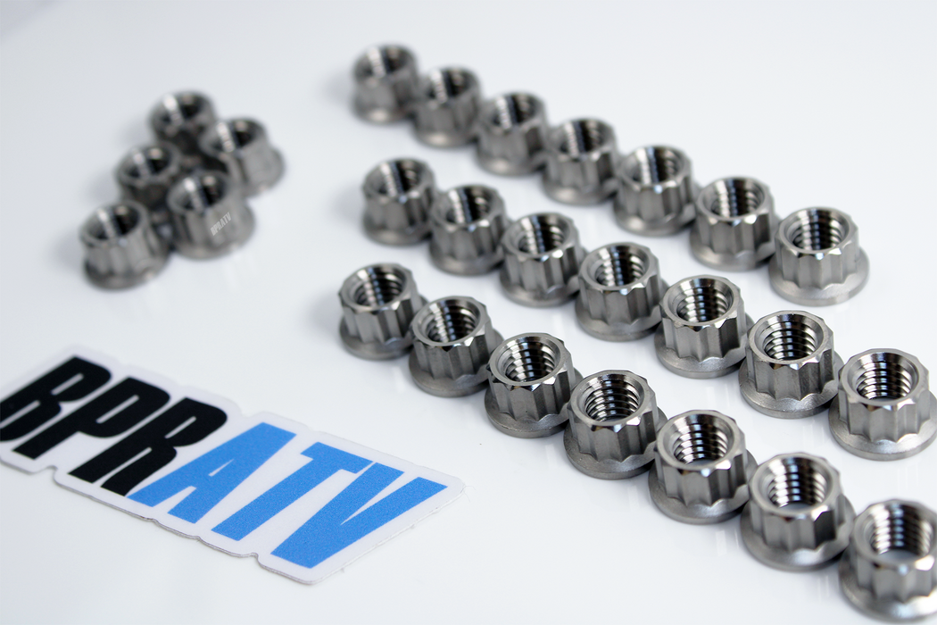 Banshee 392 421 CUB TITANIUM Nuts Stud Nut Kit Crank Case Cylinder Head Nuts Set