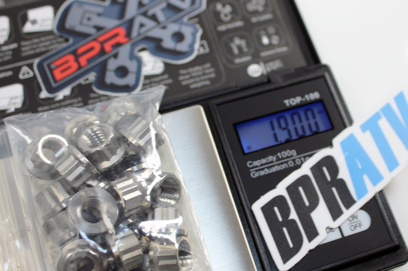 Banshee Complete Titanium Stud Nut Kit Ti Nuts Cases & Cylinder Head Nuts 1.9 OZ