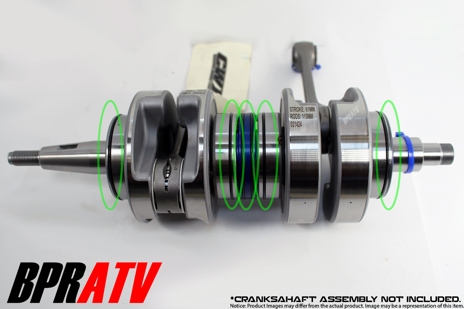 BPRATV Banshee Crankshaft ORing Crank Bearing O Rings for Hot Rods Cr
