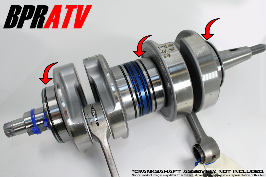 BPRATV Banshee Crankshaft O-Ring Crank Bearing ORings for Twister WSM Crankshaft