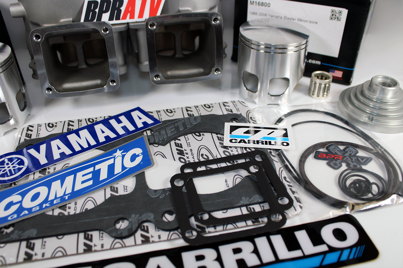 Yamaha Banshee ARES 68mm Nikasil Cylinders CP 421cc Stroker Top End Rebuild Kit!
