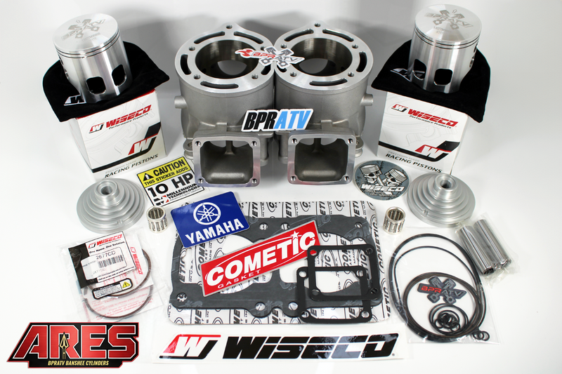 Banshee Athena Style 421cc Big Bore +4mm STROKER Cylinders WISECO Pistons Domes