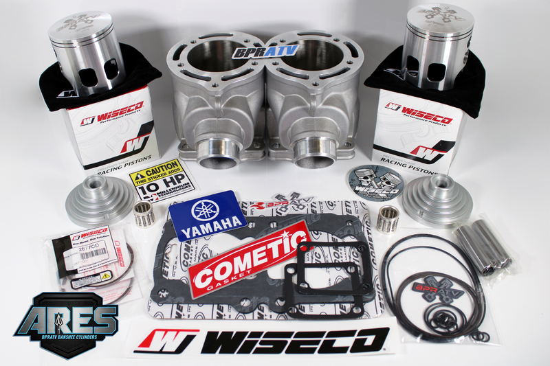 Yamaha Banshee ARES 68mm Nikasil Cylinder Kit 421cc Stroker Top End Rebuild Kit