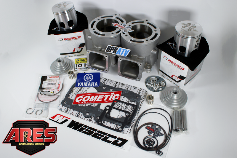 Banshee Athena-Style 421cc 68 Big Bore +4 STROKER Cylinders WISECO Pistons Domes