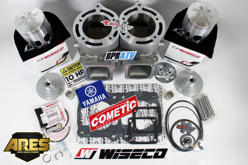 Yamaha Banshee ARES 68mm Cylinders Top End Engine Rebuild Kit WISECO Pistons NEW