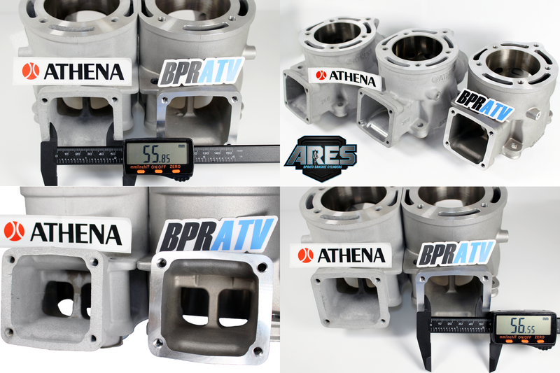 Banshee Athena Style 421cc Big Bore +4mm STROKER Cylinders WISECO Pistons Domes