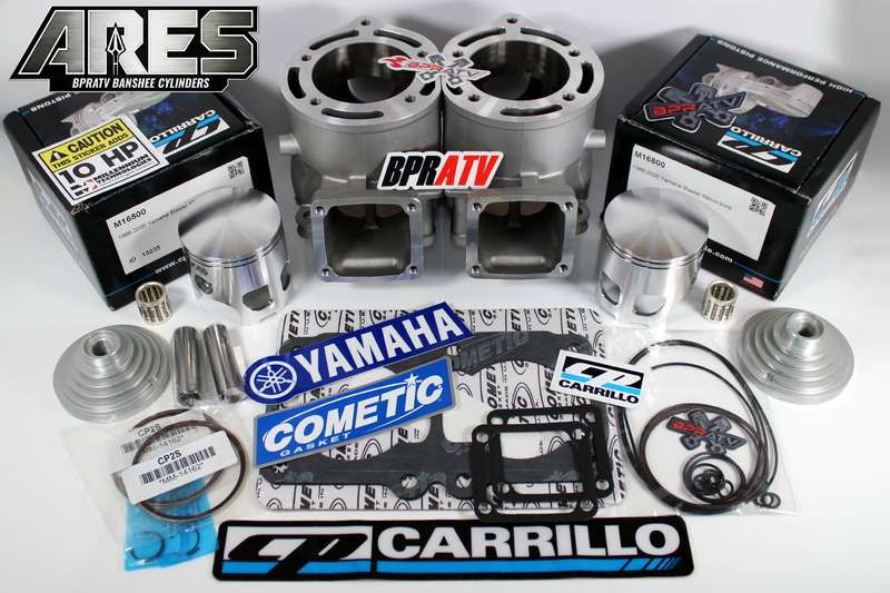 Yamaha Banshee BPRATV ARES 68mm Ported Cylinders CP-Carrillo Pistons Top End Kit