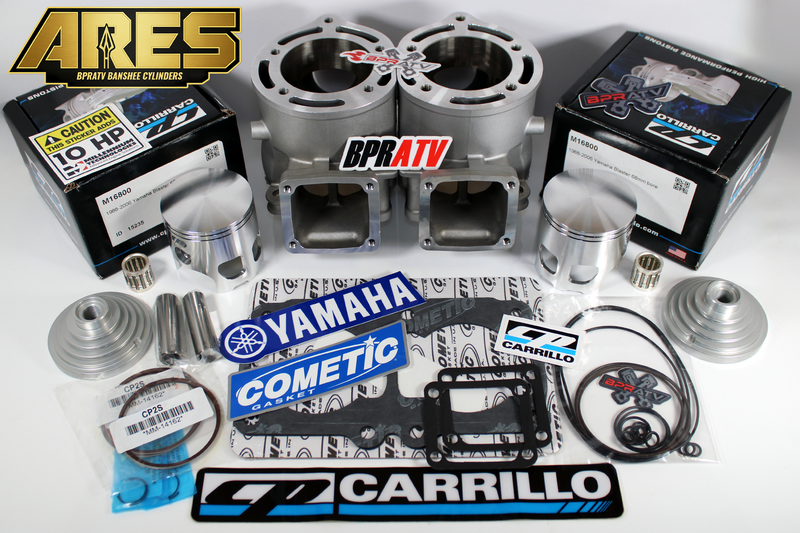 Yamaha Banshee 421cc Stroker Kit ARES 68mm Cylinder CP Pistons Pro Cool Head USA
