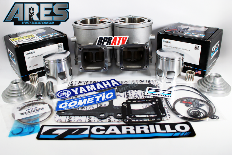 Yamaha Banshee 421cc ARES 68mm Nikasil Cylinder Stroker Kit CP-Carrillo Pistons!