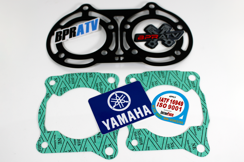 BPRATV Yamaha Banshee YFZ 350 Cylinder Pistons Steel Head Gasket Set Kit 64-66mm