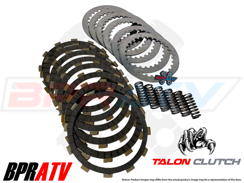 Yamaha Banshee Billet Clutch Basket Talon Clutch Street Bike Fibers RED Cushions