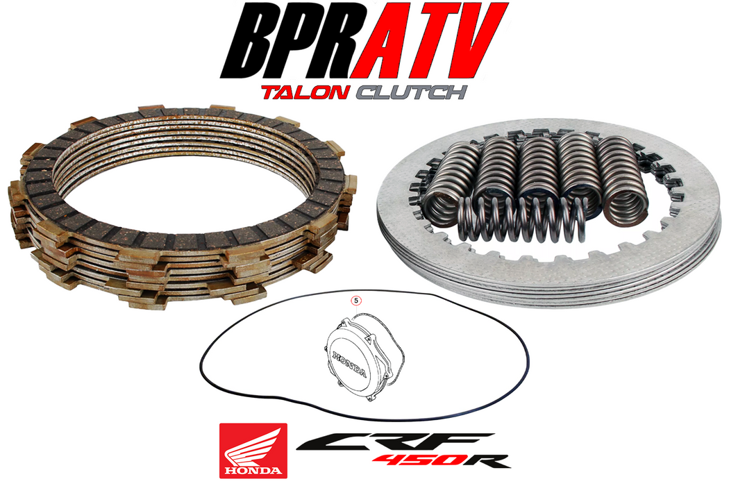 BPRATV Honda CRF450X CRF 450X Heavy Duty Steel Plates Fibers Springs Clutch Kit