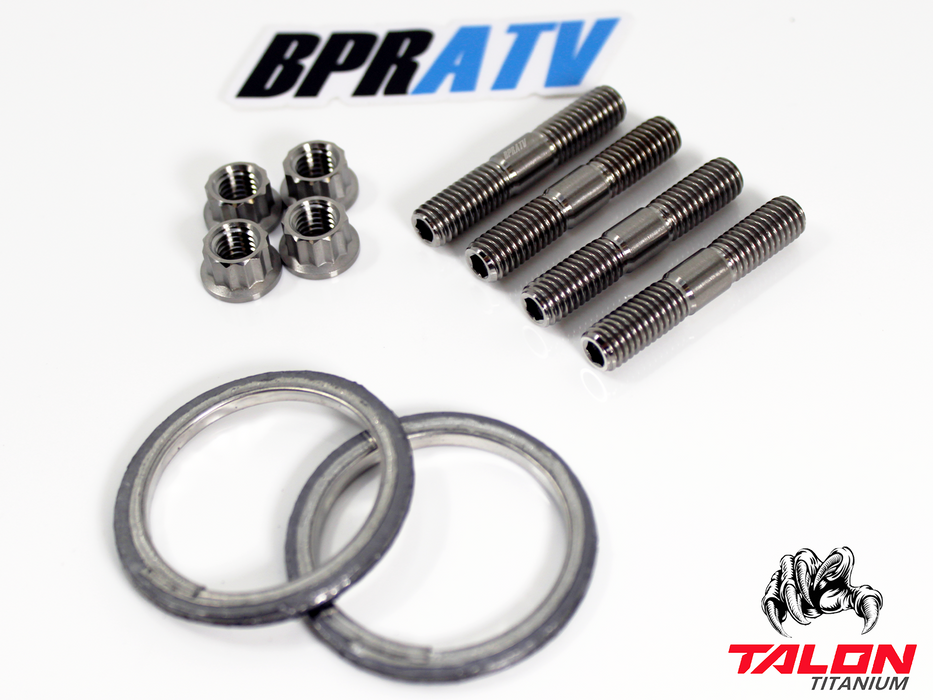 Can-Am Maverick Max 1000R Exhaust Repair Kit BPRTAV Titanium Studs Nuts & Gasket