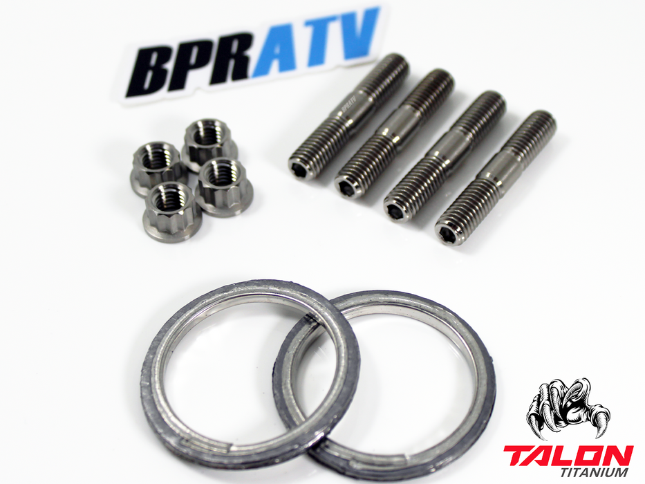 Can-Am Commander MAX 1000 Exhaust Repair Kit BPRTAV Titanium Studs Nuts & Gasket