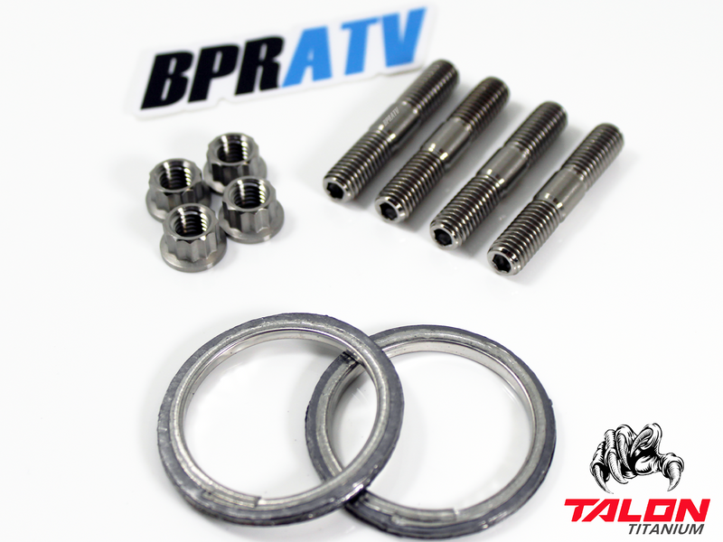 Can-Am Outlander 450 400 Exhaust Repair Kit BPRATV Titanium Studs Nuts & Gaskets
