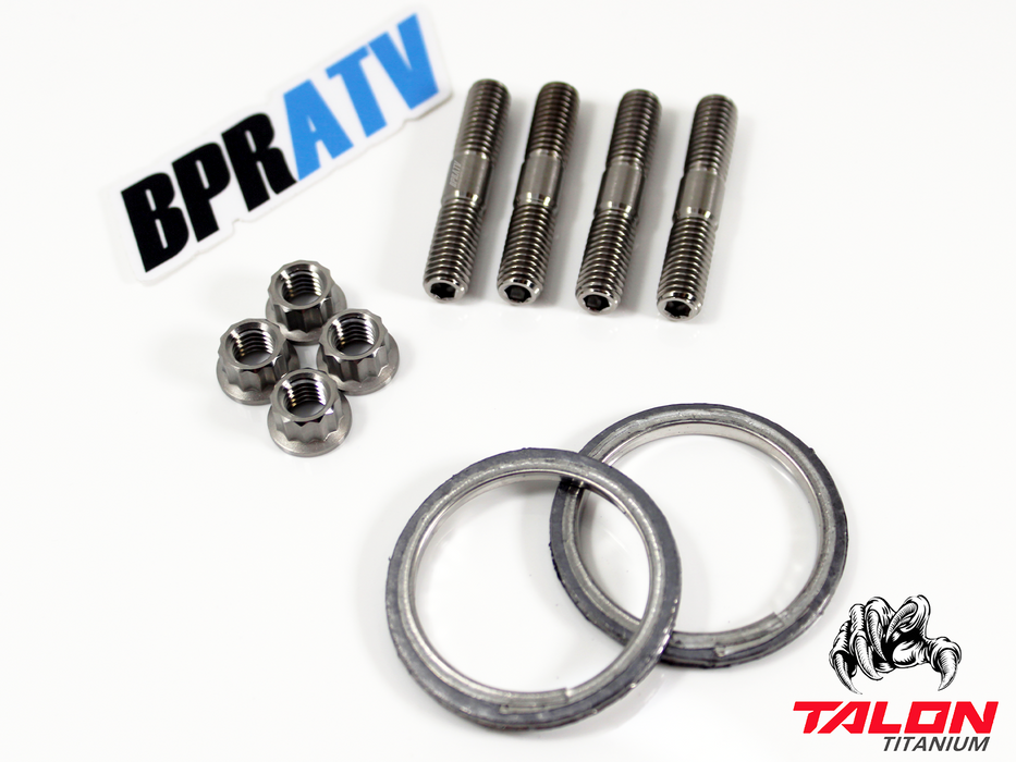 Can-Am Outlander Max 650 Exhaust Repair Kit BPRTAV Titanium Studs Nuts & Gaskets