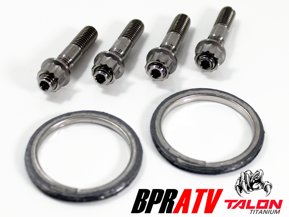 Can-Am Commander 800 800R Exhaust Repair Kit BPRTAV Titanium Studs Nuts & Gasket