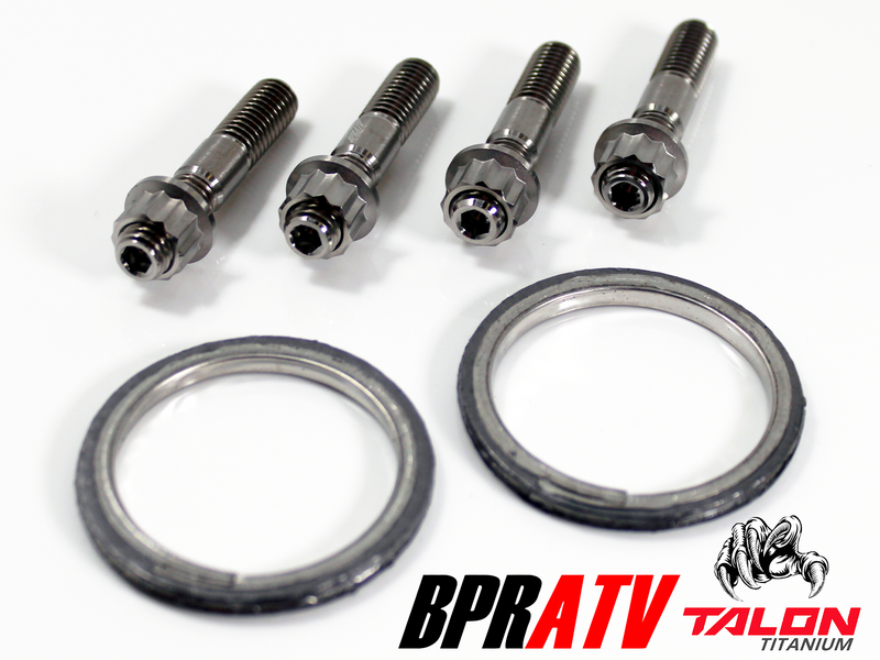 Can-Am Maverick Max 1000 Exhaust Repair Kit BPRATV Titanium Studs Nuts & Gaskets